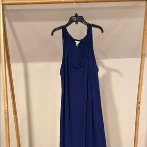 J. Crew Blue Halter Maxi Sundress